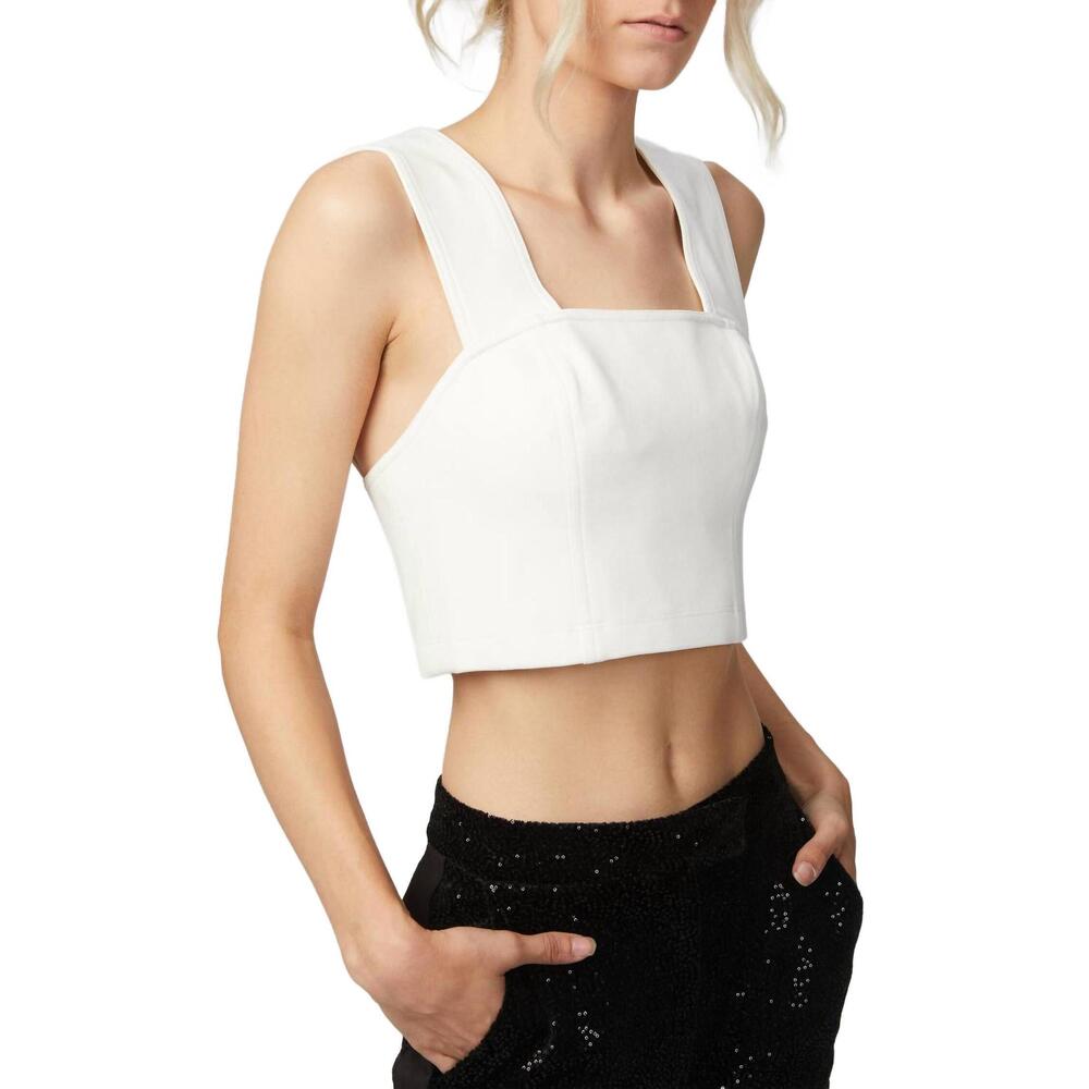 NEW ALLEN SCHWARTZ ren crop top in off-white
